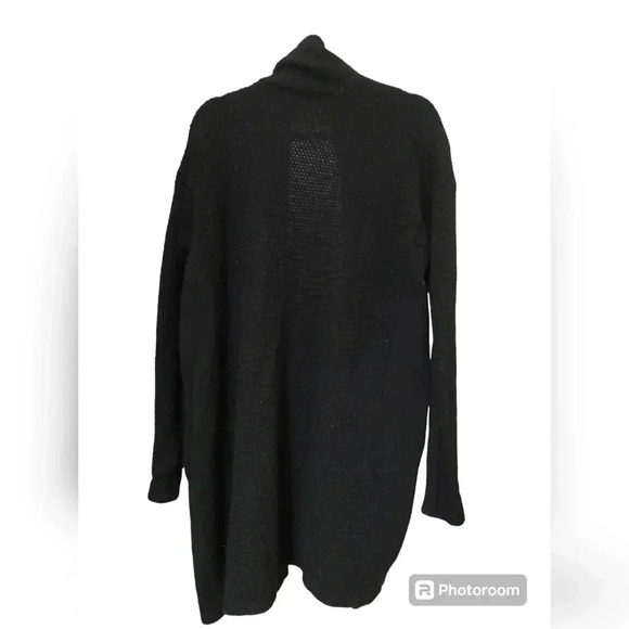 Vince Basket Weave Stitch Women Cardigan Sweater black size medium - Picture 6 of 6